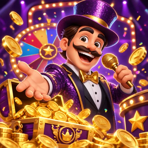 Roda de game show de cassino ao vivo girando em estúdio